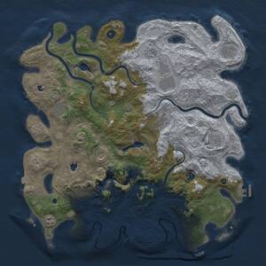 Thumbnail Rust Map: Procedural Map, Size: 4500, Seed: 2475223, 16 Monuments