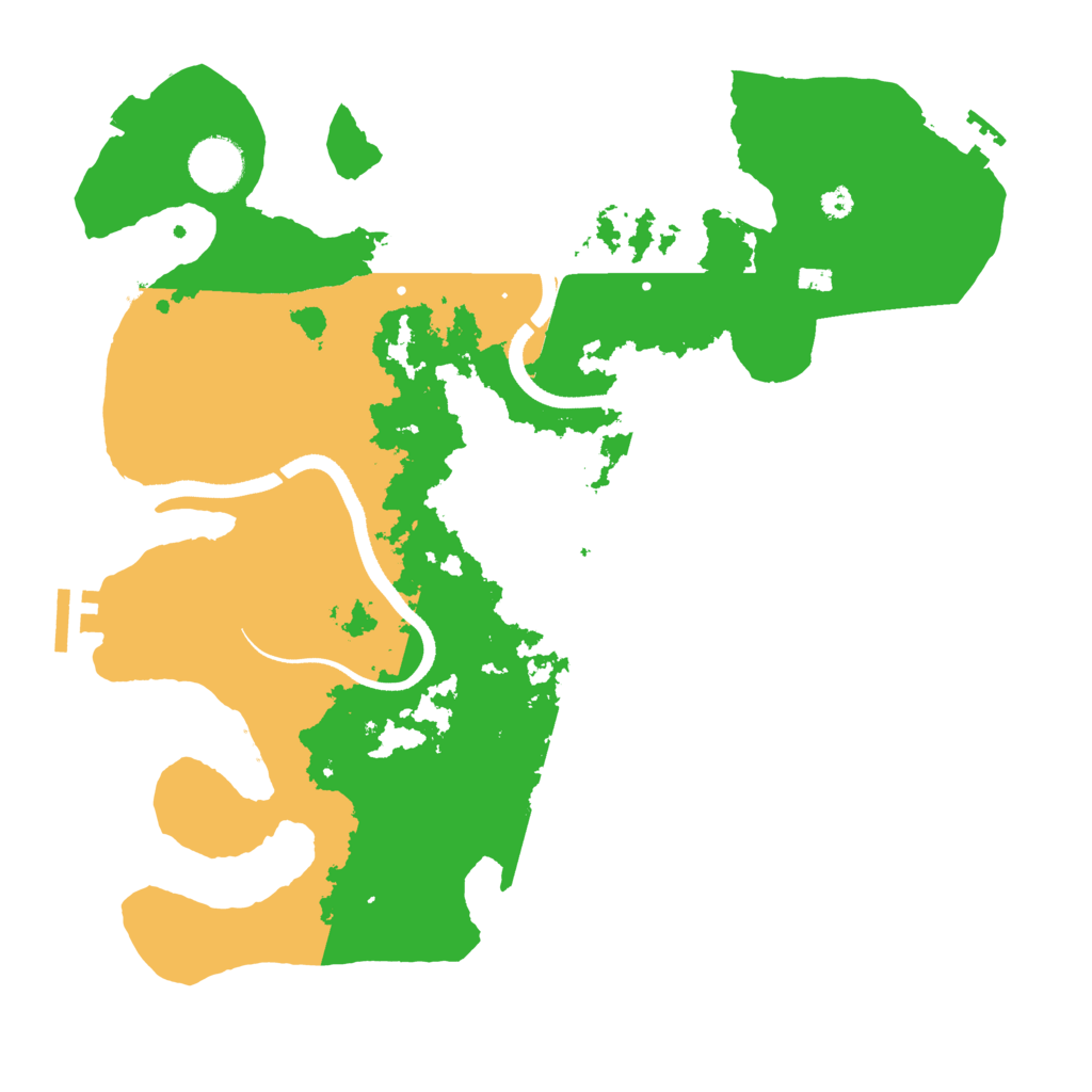 Biome Rust Map: Procedural Map, Size: 3500, Seed: 269274606