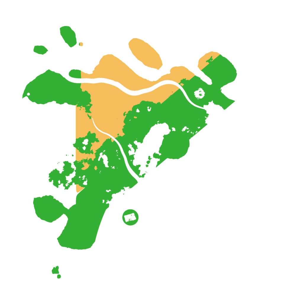 Biome Rust Map: Procedural Map, Size: 3000, Seed: 19700513