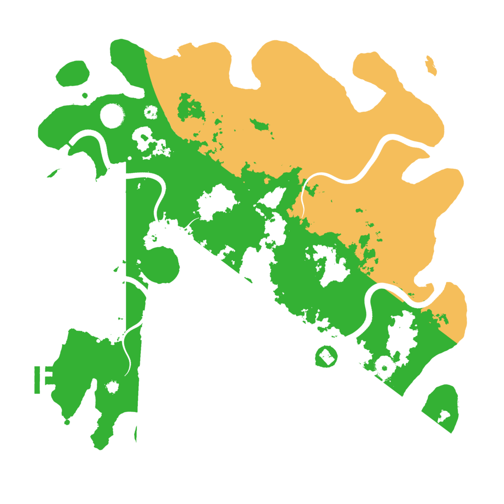 Biome Rust Map: Procedural Map, Size: 3700, Seed: 1688316971