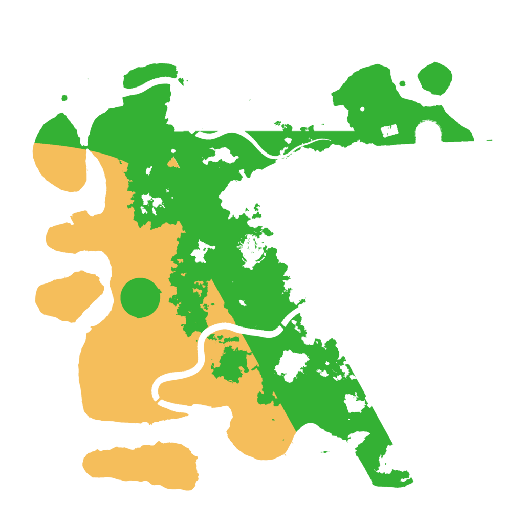 Biome Rust Map: Procedural Map, Size: 3500, Seed: 610862521