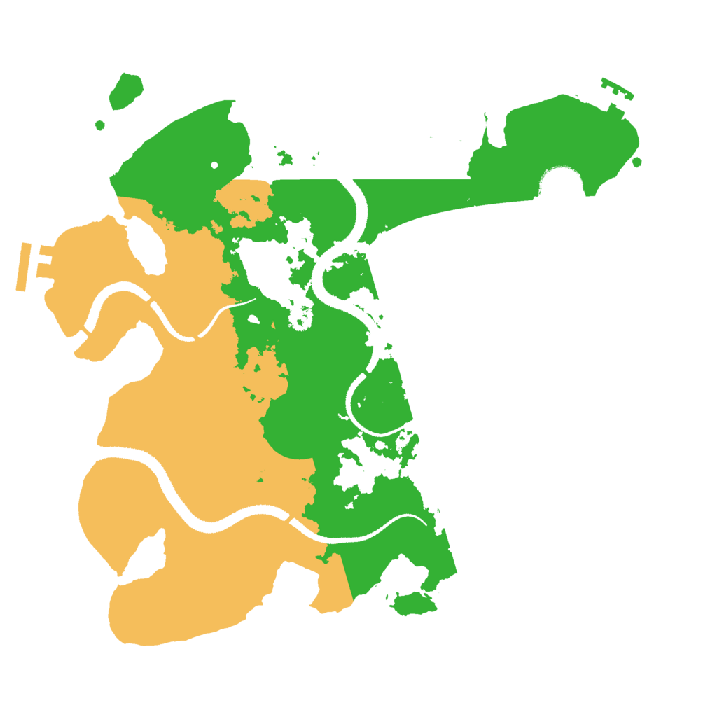 Biome Rust Map: Procedural Map, Size: 3000, Seed: 1870775374