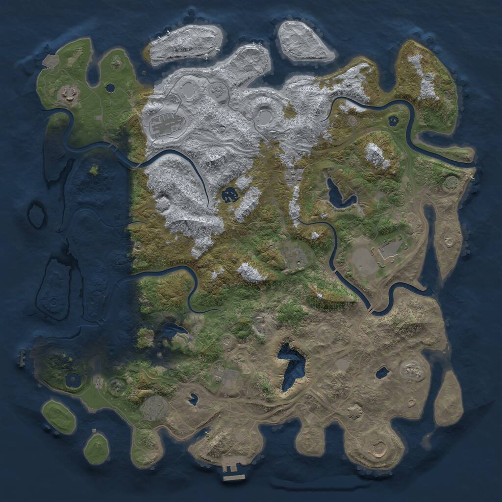 Rust Map: Procedural Map, Size: 4700, Seed: 20250703, 15 Monuments