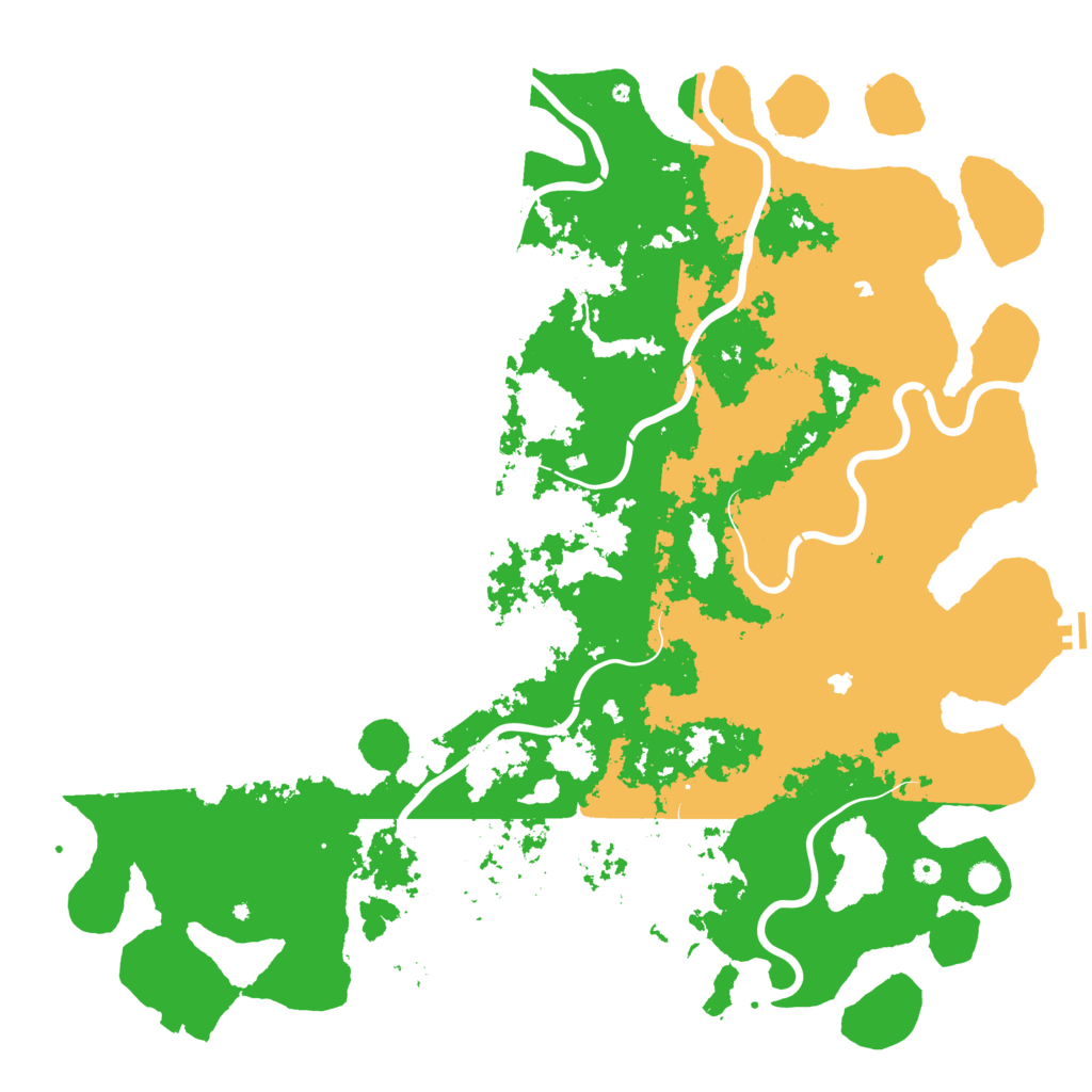 Biome Rust Map: Procedural Map, Size: 6000, Seed: 345152205