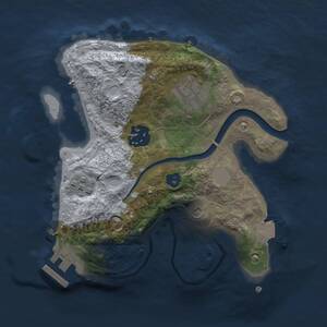 Thumbnail Rust Map: Procedural Map, Size: 2200, Seed: 1495446360, 6 Monuments