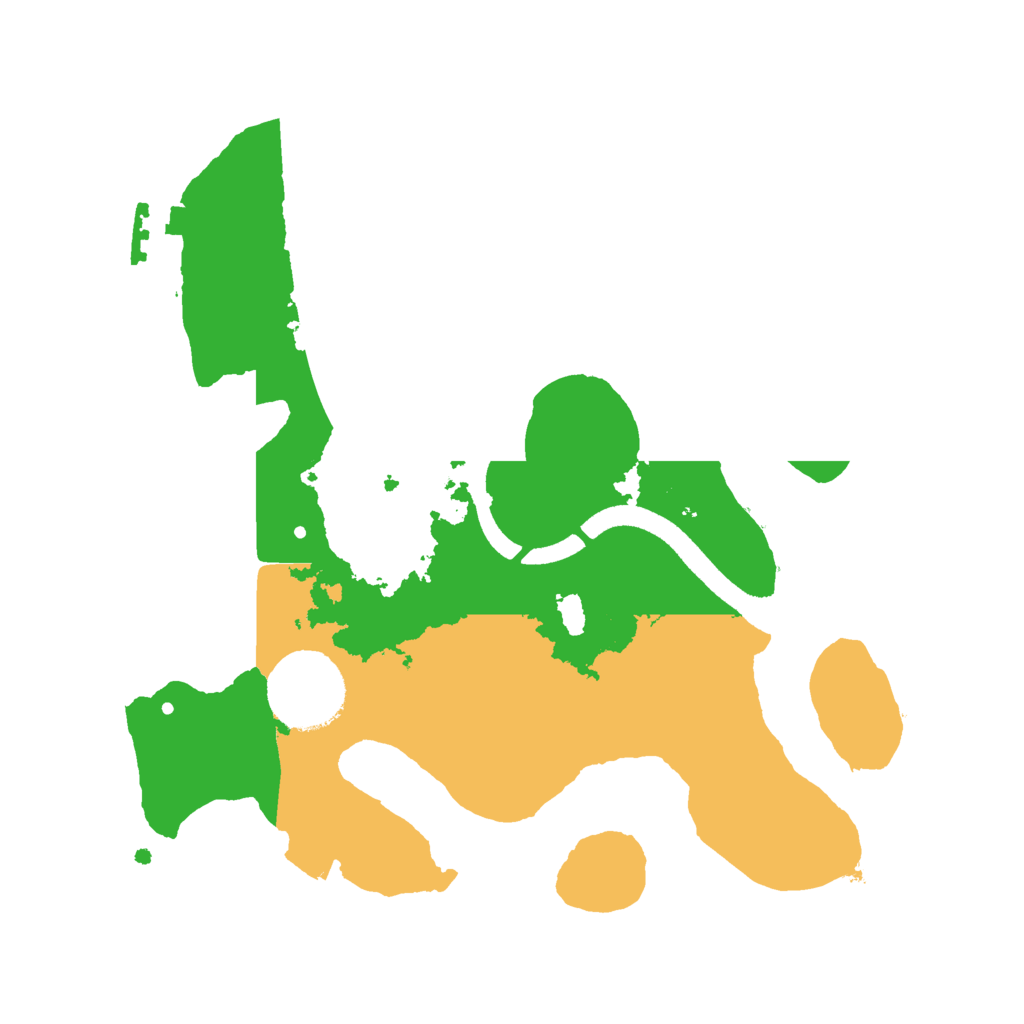 Biome Rust Map: Procedural Map, Size: 2500, Seed: 13347