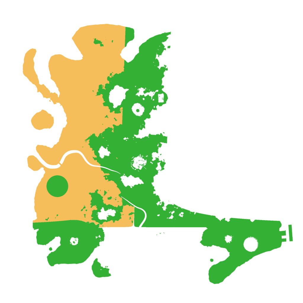 Biome Rust Map: Procedural Map, Size: 3700, Seed: 282862726