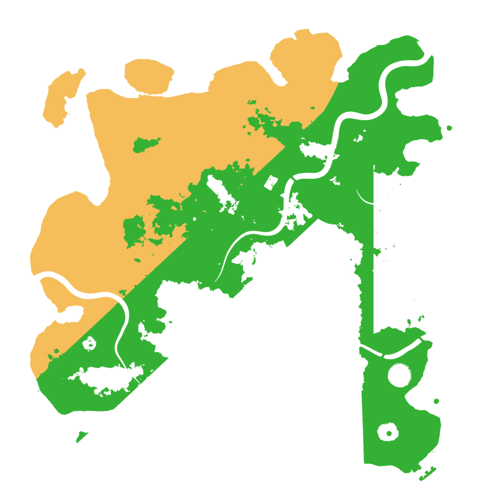 Biome Rust Map: Procedural Map, Size: 3800, Seed: 6652