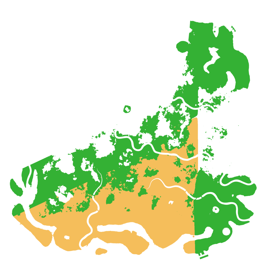 Biome Rust Map: Procedural Map, Size: 6000, Seed: 1069438933