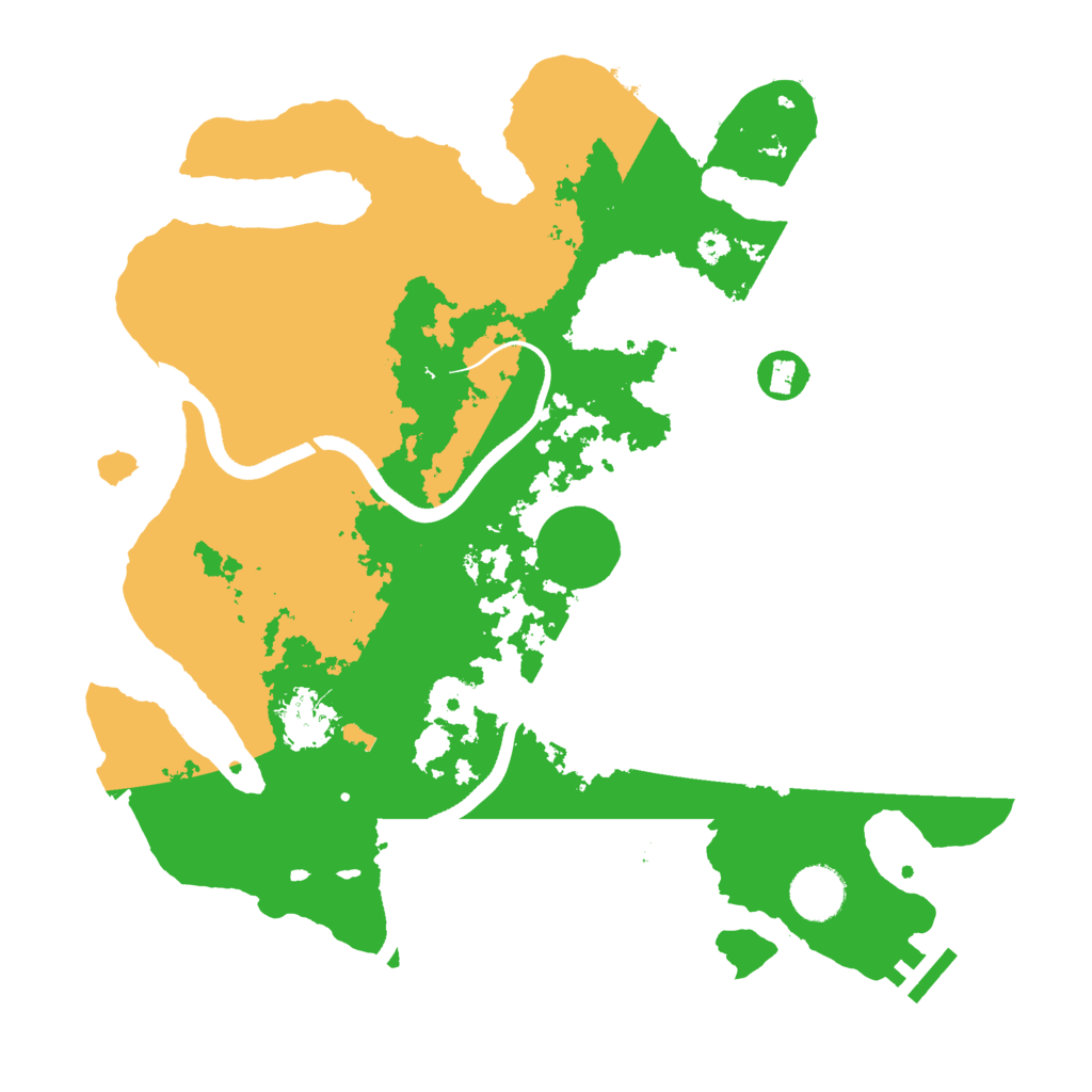 Biome Rust Map: Procedural Map, Size: 3500, Seed: 171547289