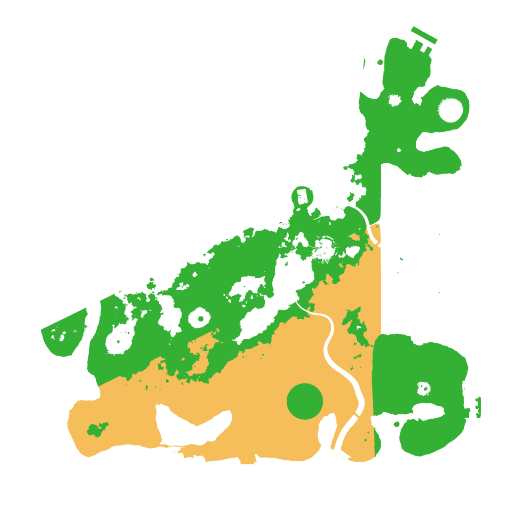 Biome Rust Map: Procedural Map, Size: 3700, Seed: 690141292
