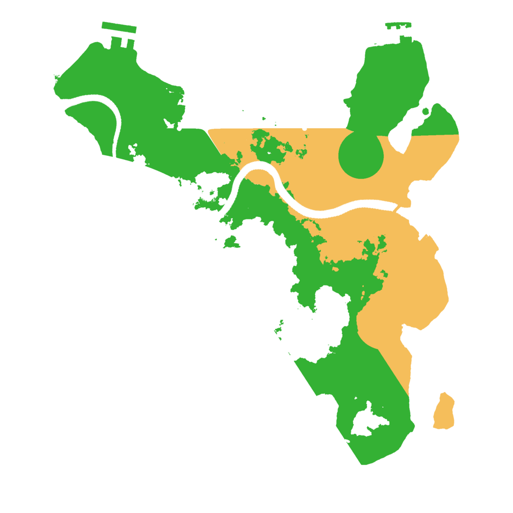 Biome Rust Map: Procedural Map, Size: 3000, Seed: 268226440