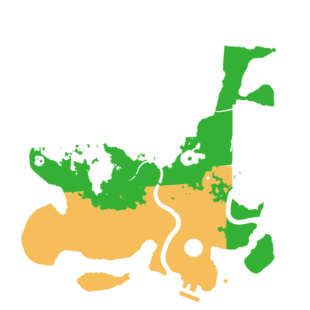 Biome Rust Map: Procedural Map, Size: 3000, Seed: 198756