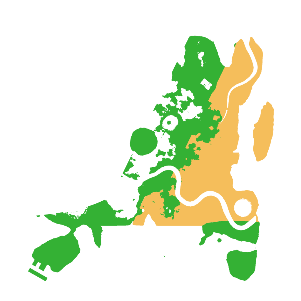 Biome Rust Map: Procedural Map, Size: 3000, Seed: 32447