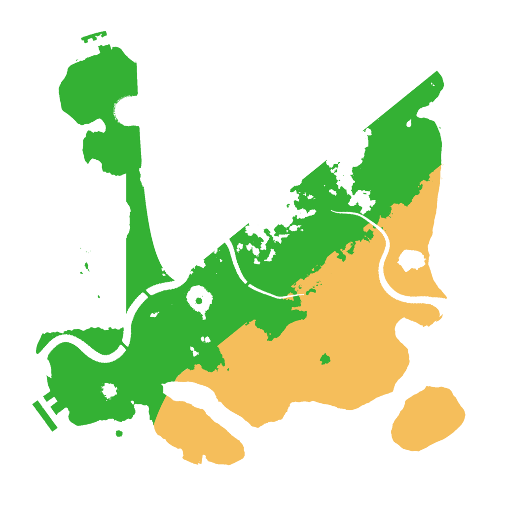 Biome Rust Map: Procedural Map, Size: 2999, Seed: 124720684