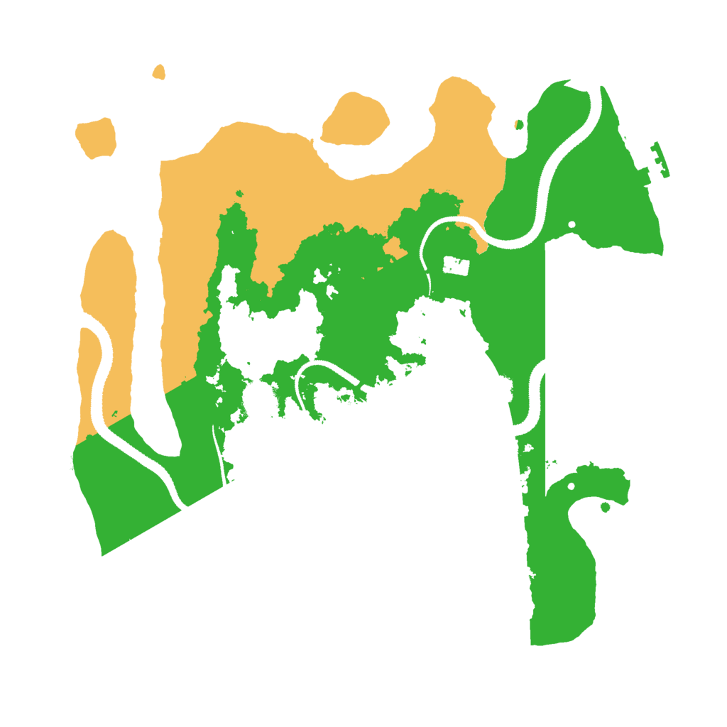 Biome Rust Map: Procedural Map, Size: 3000, Seed: 461868121