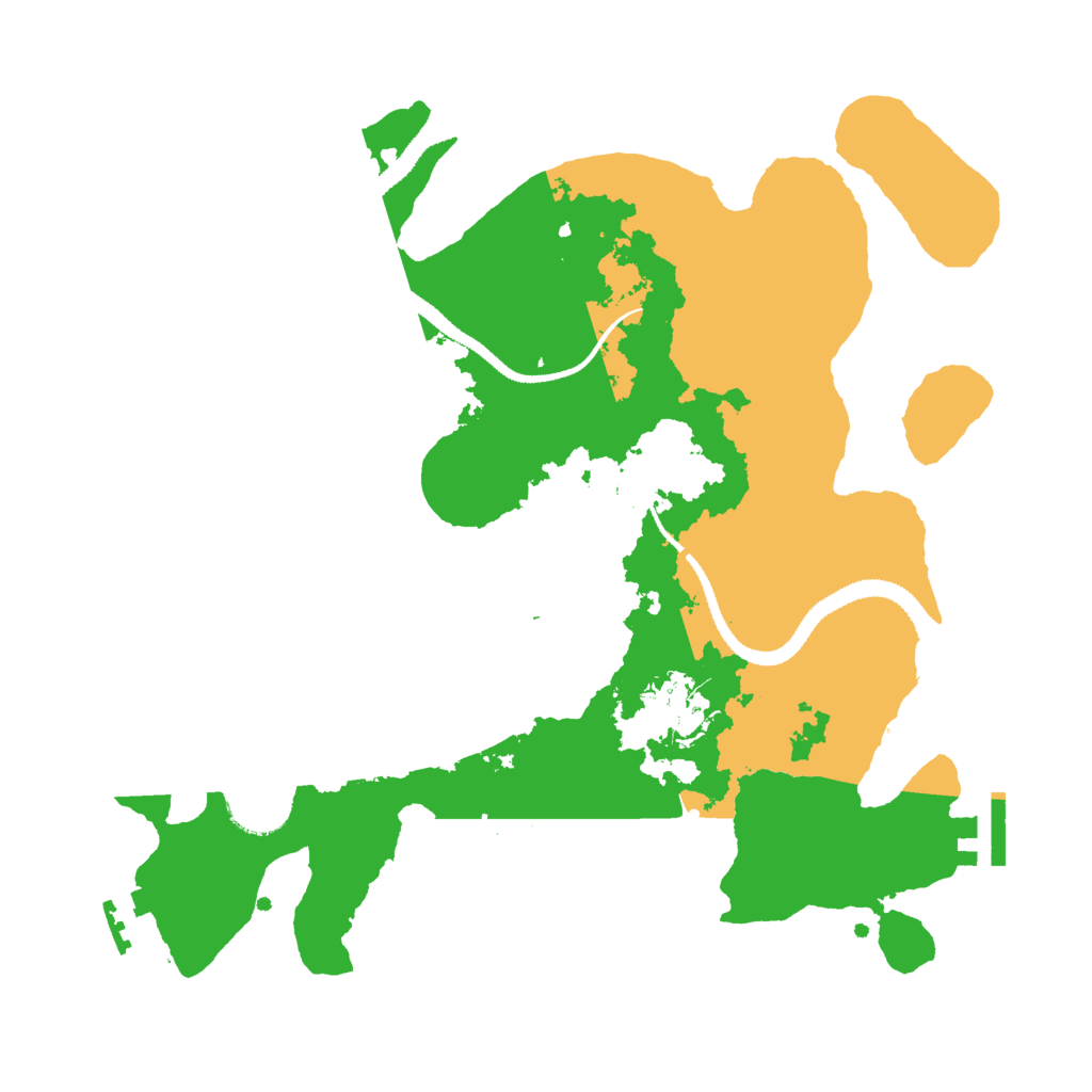 Biome Rust Map: Procedural Map, Size: 3000, Seed: 666508030