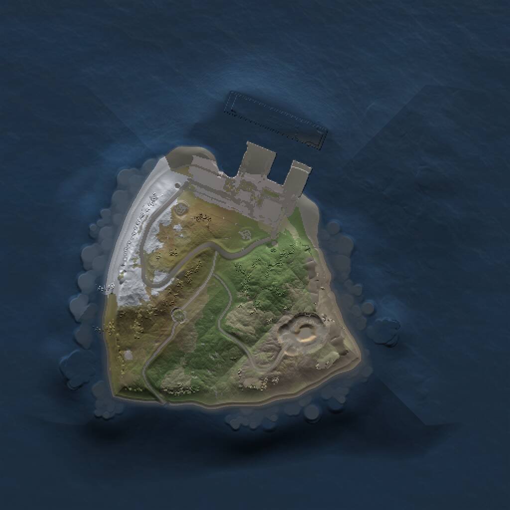 Rust Map: Procedural Map, Size: 1000, Seed: 984239698, 2 Monuments