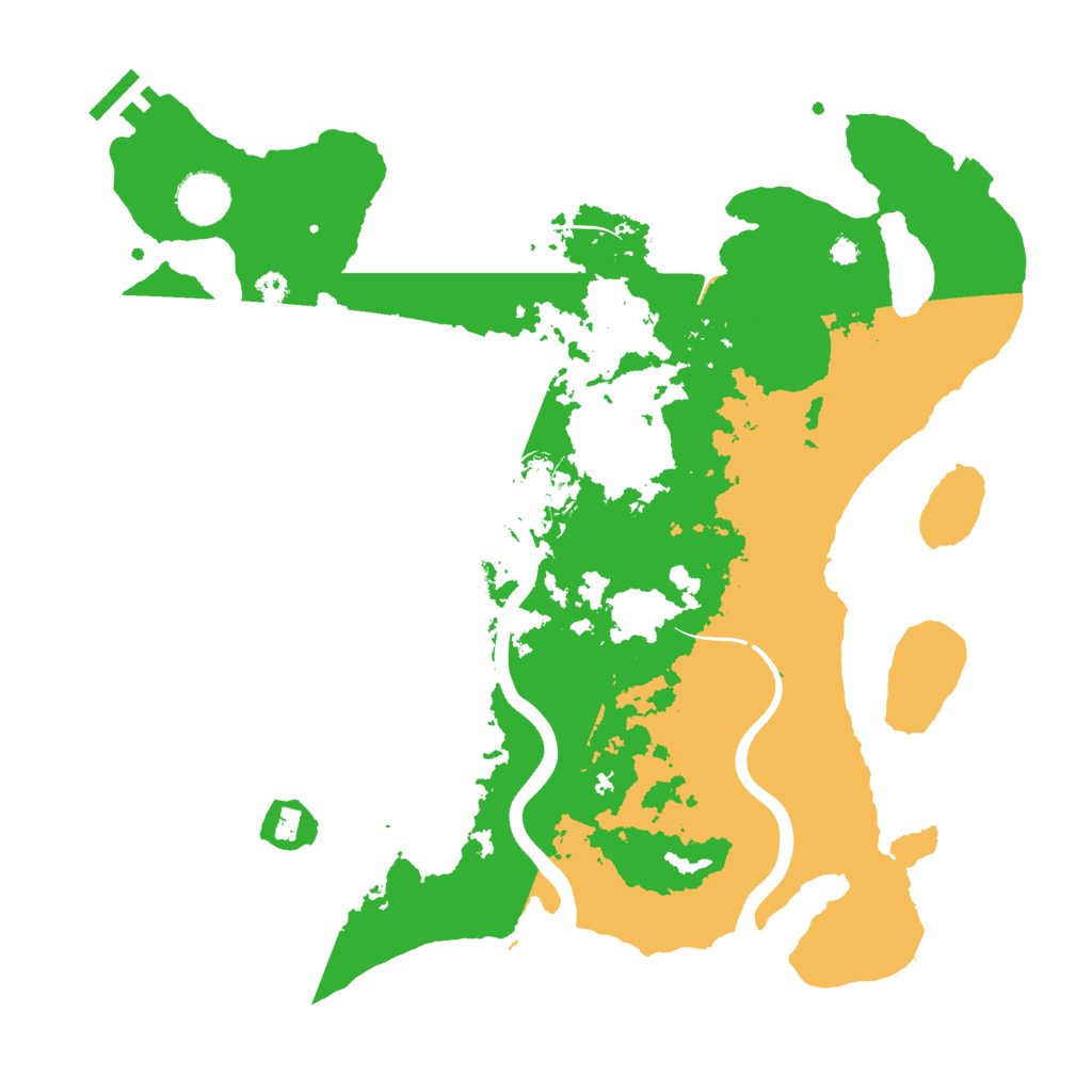Biome Rust Map: Procedural Map, Size: 3600, Seed: 352165132