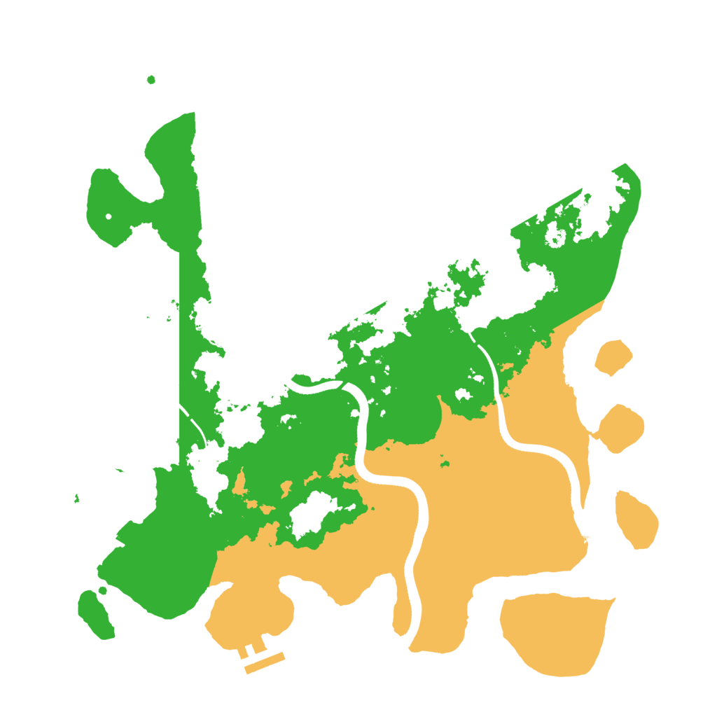 Biome Rust Map: Procedural Map, Size: 3500, Seed: 394233768