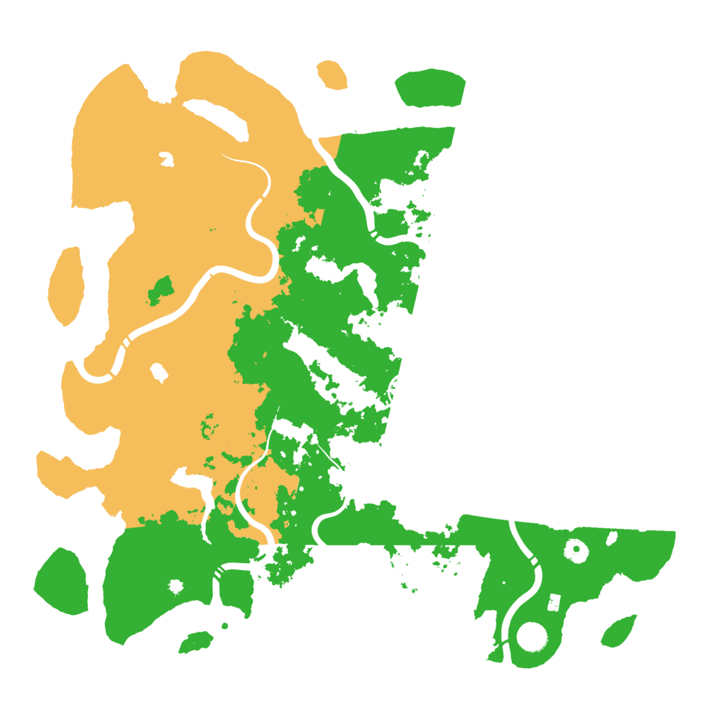 Biome Rust Map: Procedural Map, Size: 4500, Seed: 7158952