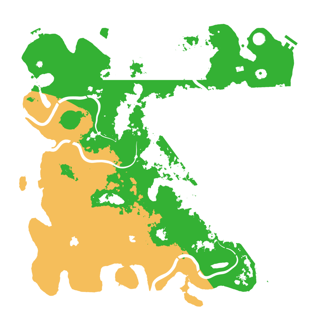 Biome Rust Map: Procedural Map, Size: 4500, Seed: 285476543