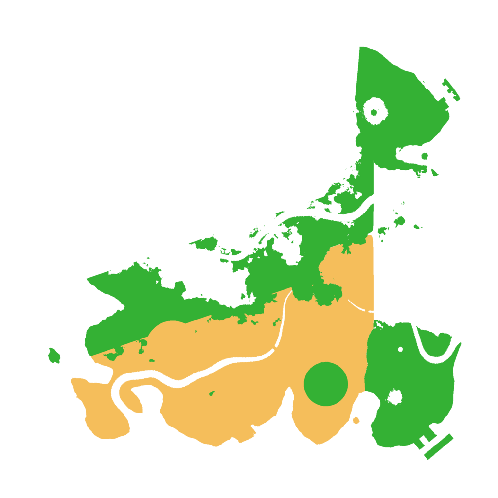 Biome Rust Map: Procedural Map, Size: 3000, Seed: 8847