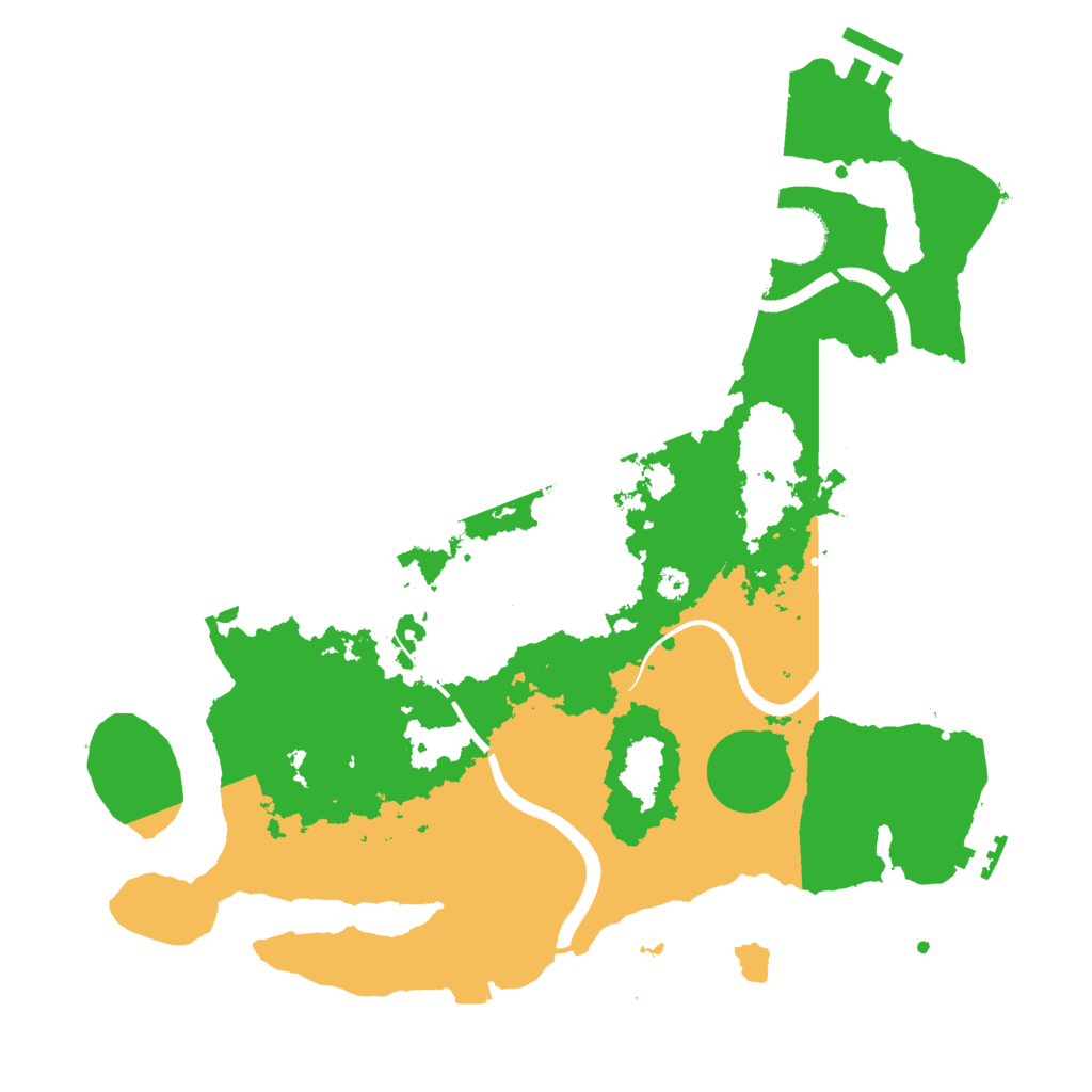 Biome Rust Map: Procedural Map, Size: 3500, Seed: 1818451