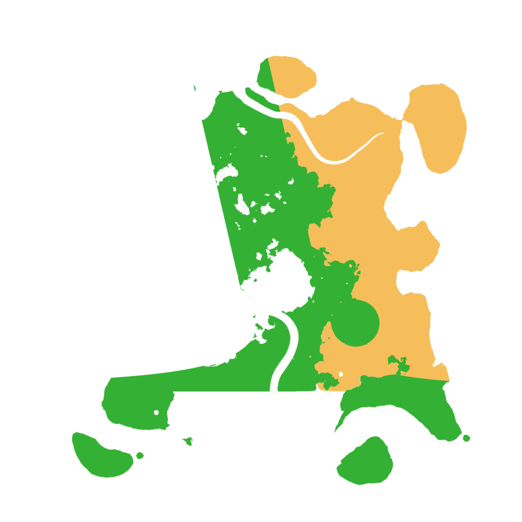 Biome Rust Map: Procedural Map, Size: 3000, Seed: 33894