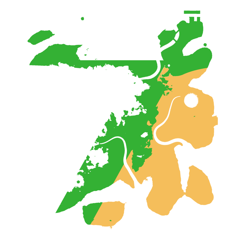 Biome Rust Map: Procedural Map, Size: 3000, Seed: 47264