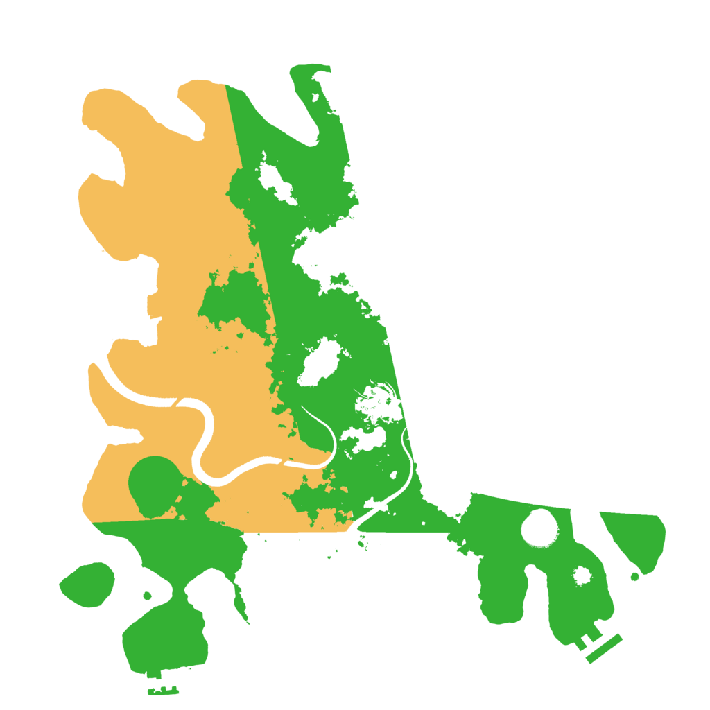 Biome Rust Map: Procedural Map, Size: 3500, Seed: 964545960