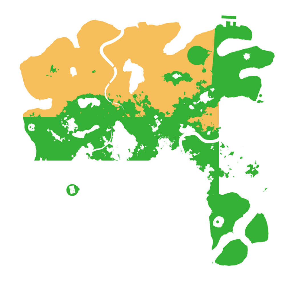 Biome Rust Map: Procedural Map, Size: 4000, Seed: 11885