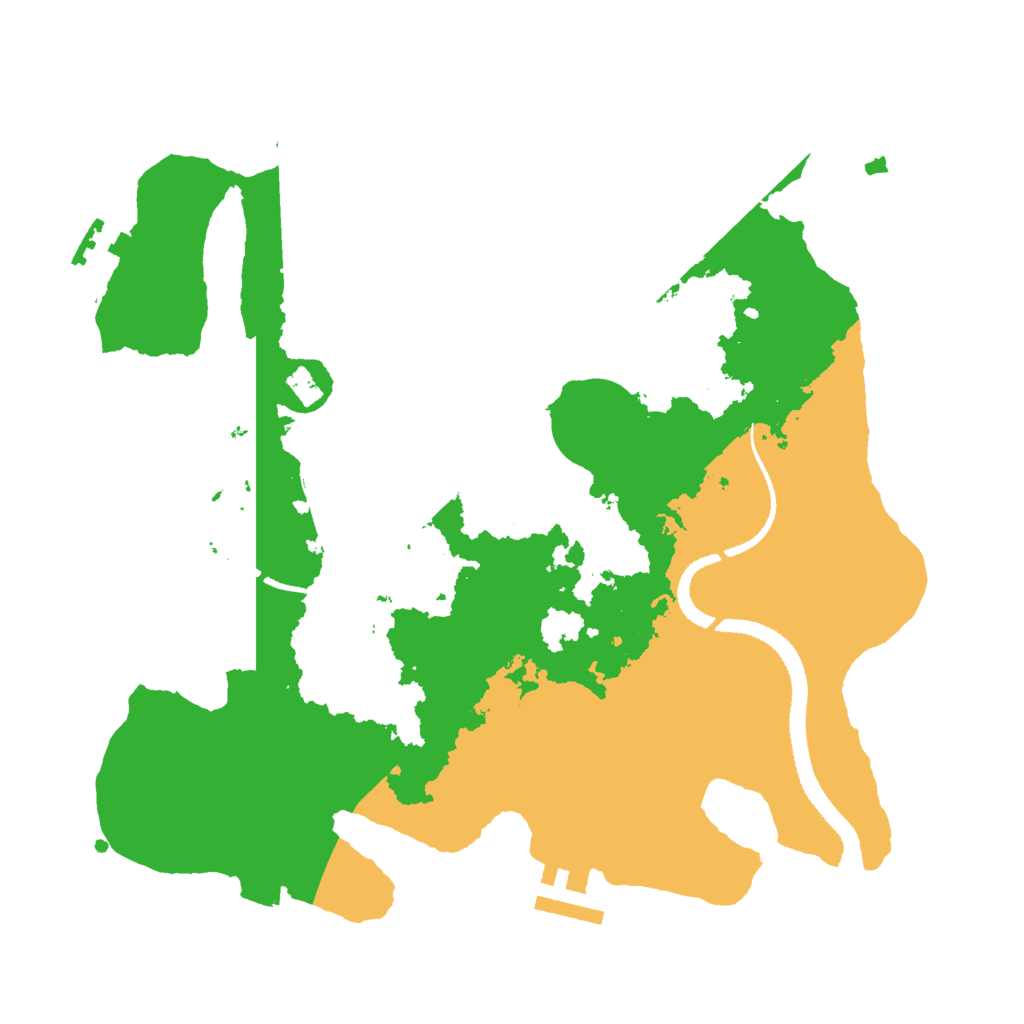 Biome Rust Map: Procedural Map, Size: 3000, Seed: 21897