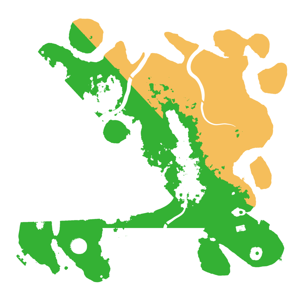 Biome Rust Map: Procedural Map, Size: 3500, Seed: 52987161