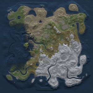 Thumbnail Rust Map: Procedural Map, Size: 4250, Seed: 878836658, 16 Monuments