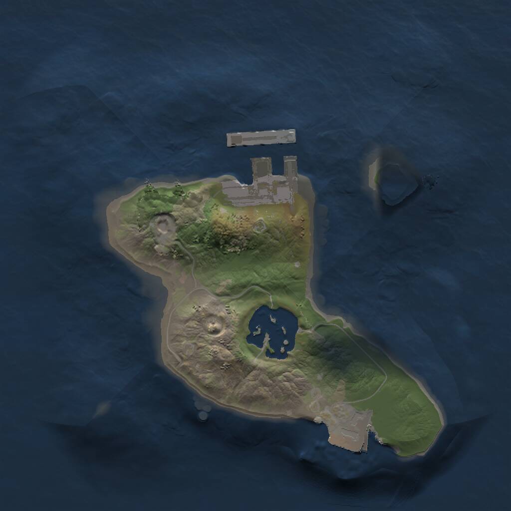 Rust Map: Procedural Map, Size: 1500, Seed: 693078536, 3 Monuments