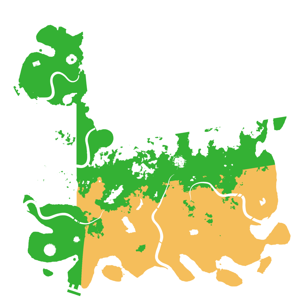 Biome Rust Map: Procedural Map, Size: 4500, Seed: 43452631