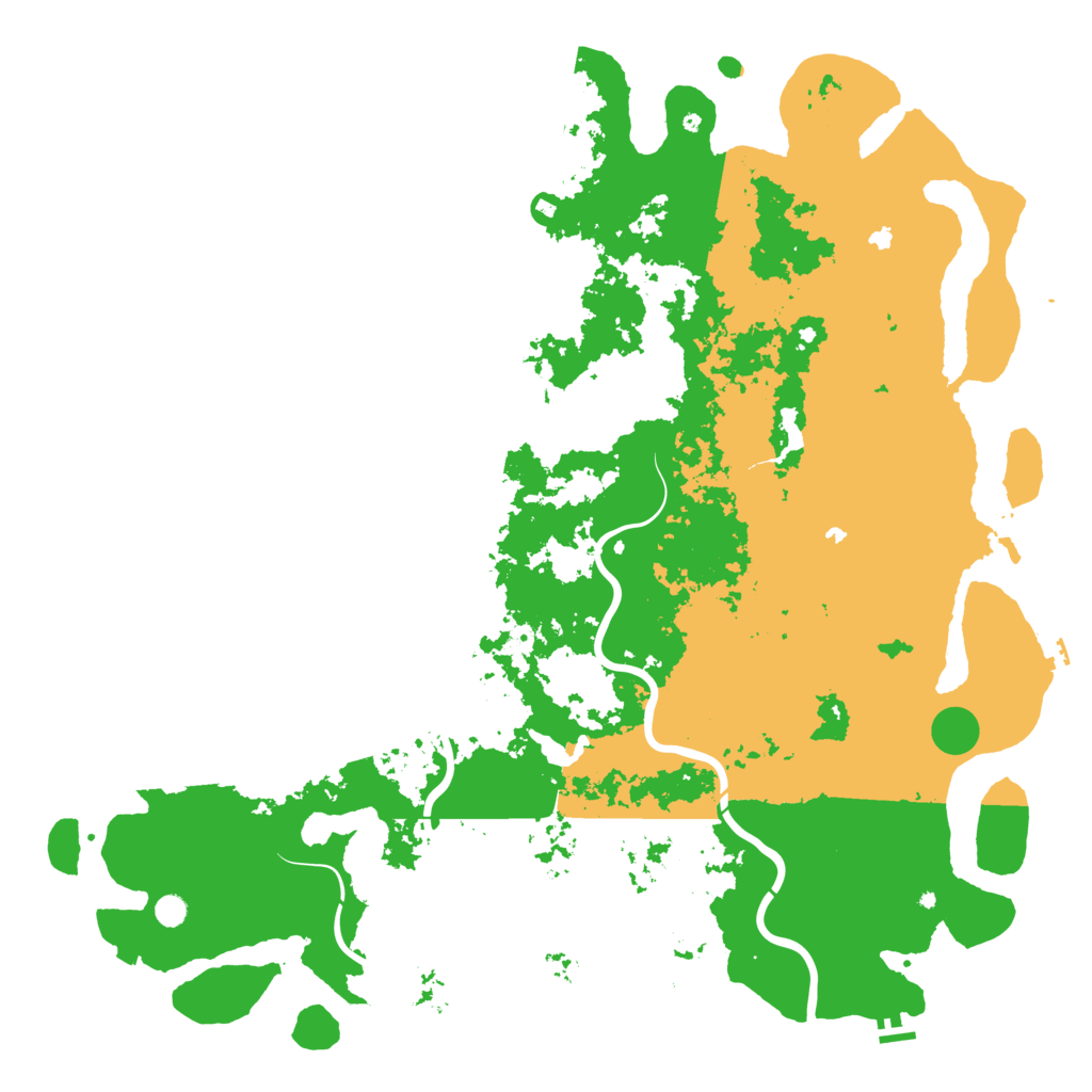 Biome Rust Map: Procedural Map, Size: 6000, Seed: 9450