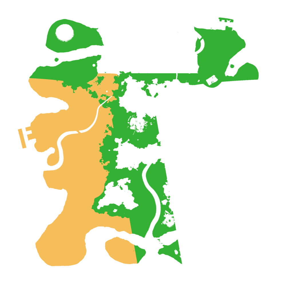 Biome Rust Map: Procedural Map, Size: 3000, Seed: 688888