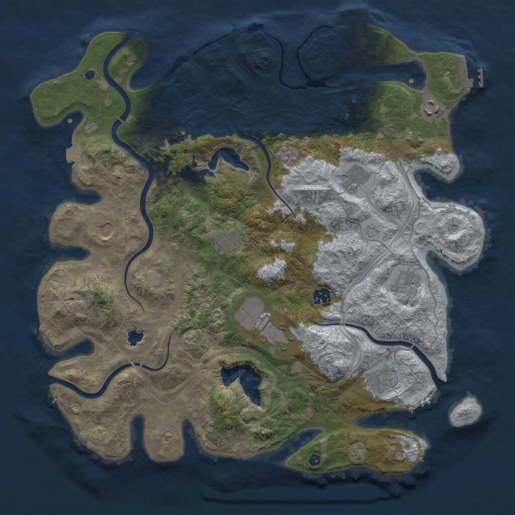 Rust Map: Procedural Map, Size: 4250, Seed: 20260411, 15 Monuments