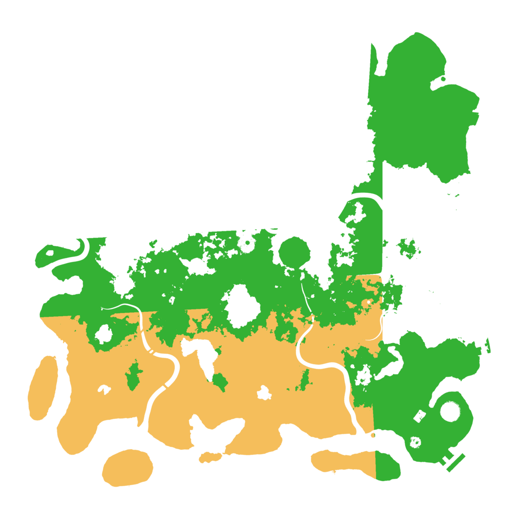 Biome Rust Map: Procedural Map, Size: 4500, Seed: 438618324