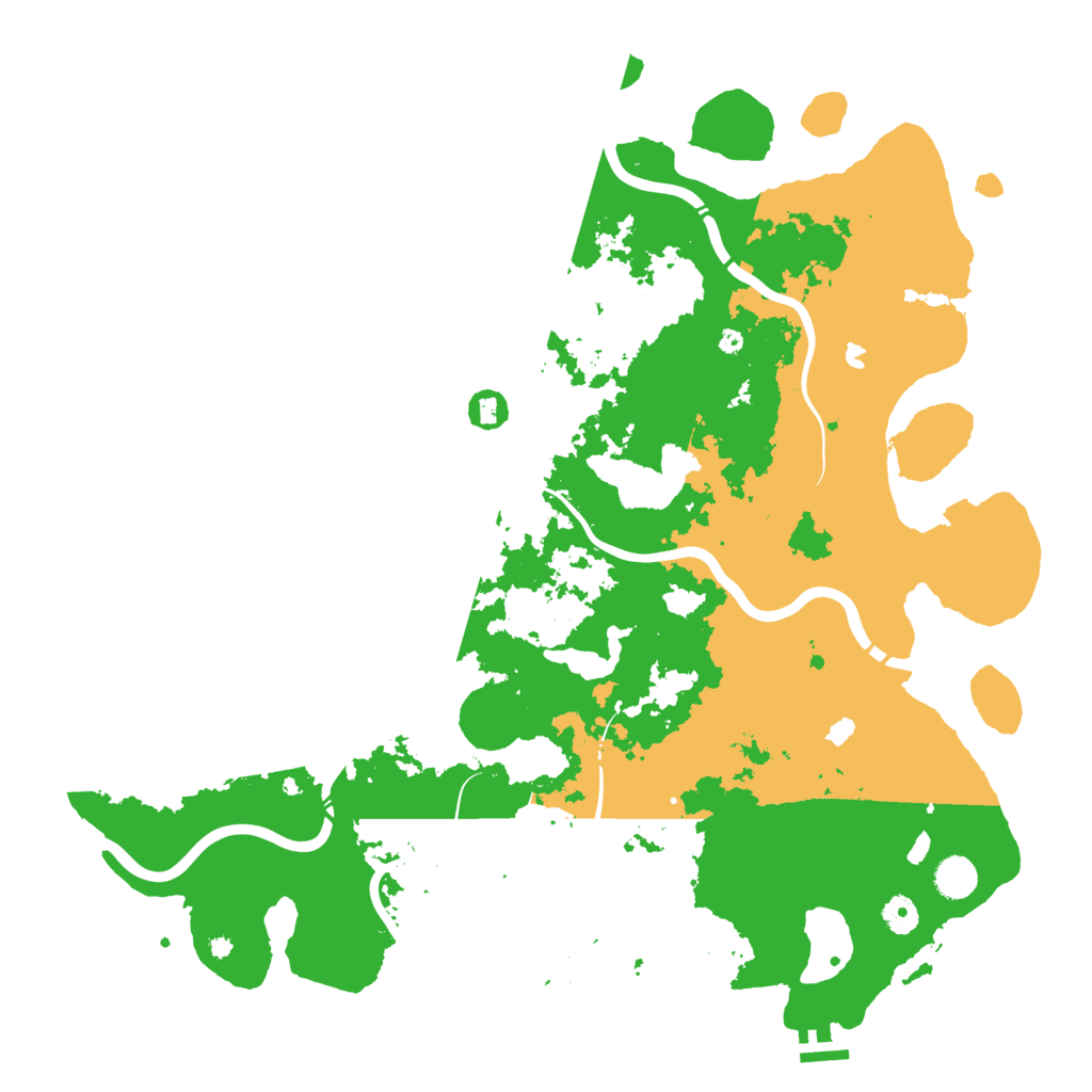 Biome Rust Map: Procedural Map, Size: 4500, Seed: 193246769