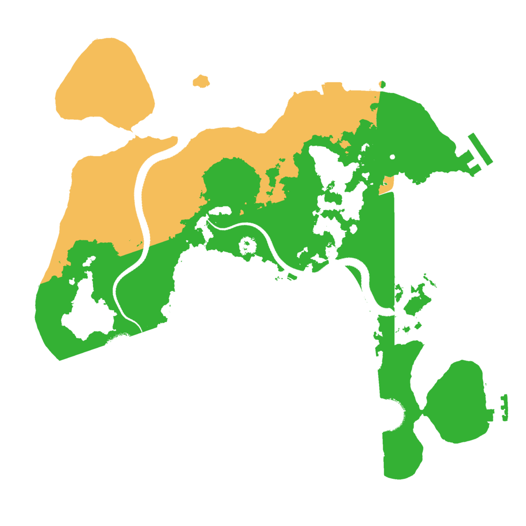 Biome Rust Map: Procedural Map, Size: 3000, Seed: 78870926