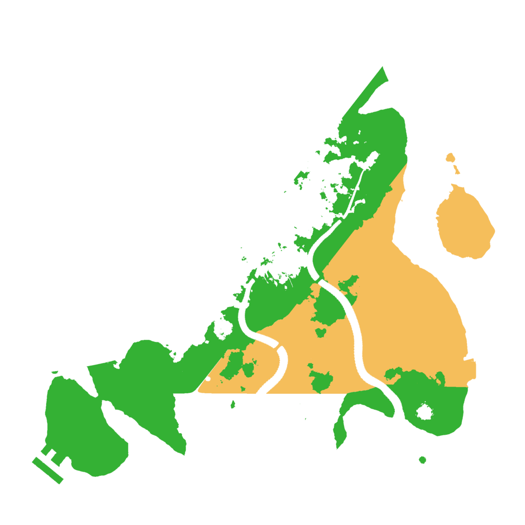 Biome Rust Map: Procedural Map, Size: 3000, Seed: 32768
