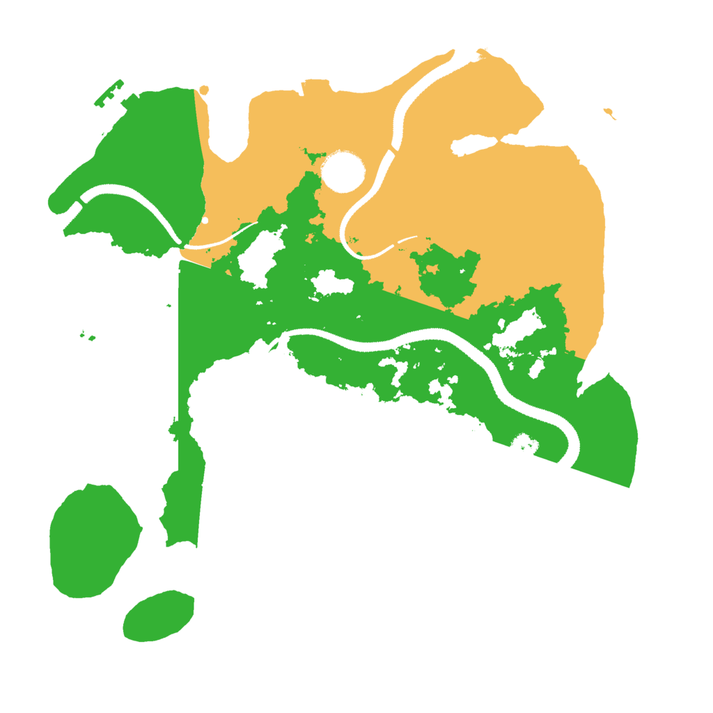 Biome Rust Map: Procedural Map, Size: 3000, Seed: 21315636