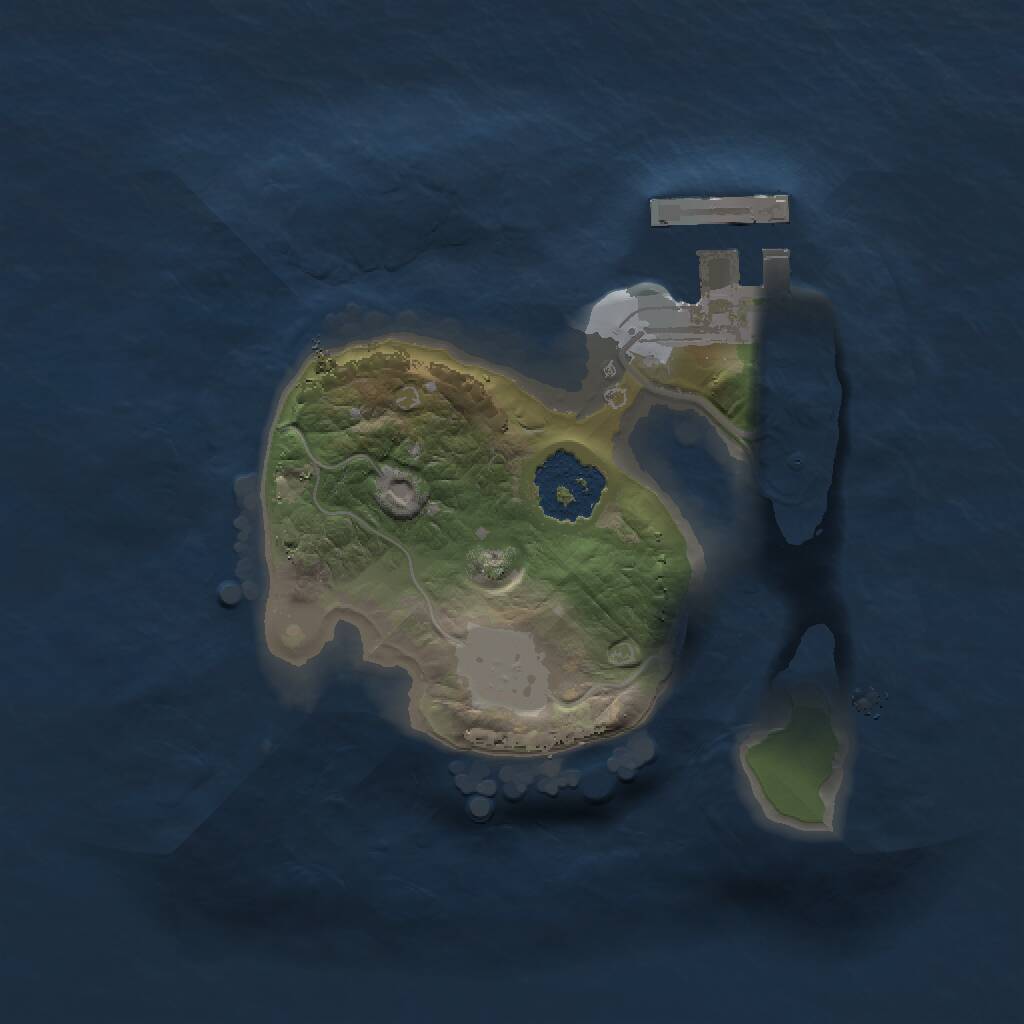 Rust Map: Procedural Map, Size: 1500, Seed: 60914251, 2 Monuments