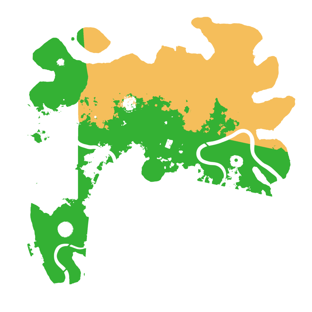 Biome Rust Map: Procedural Map, Size: 3700, Seed: 11005015