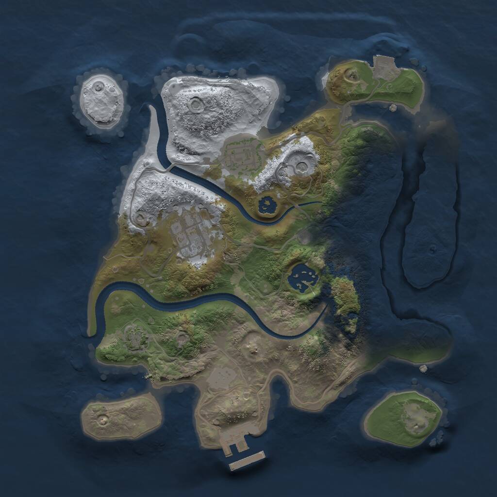 Rust Map: Procedural Map, Size: 2700, Seed: 1775995283, 7 Monuments