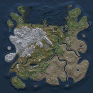 Thumbnail Rust Map: Procedural Map, Size: 4500, Seed: 731928390, 17 Monuments