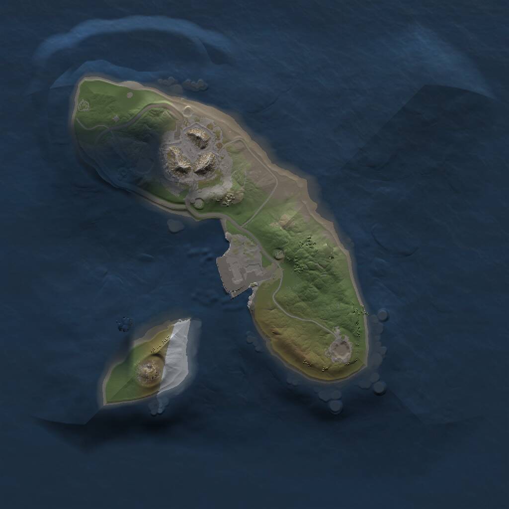 Rust Map: Procedural Map, Size: 1400, Seed: 1778046720, 2 Monuments
